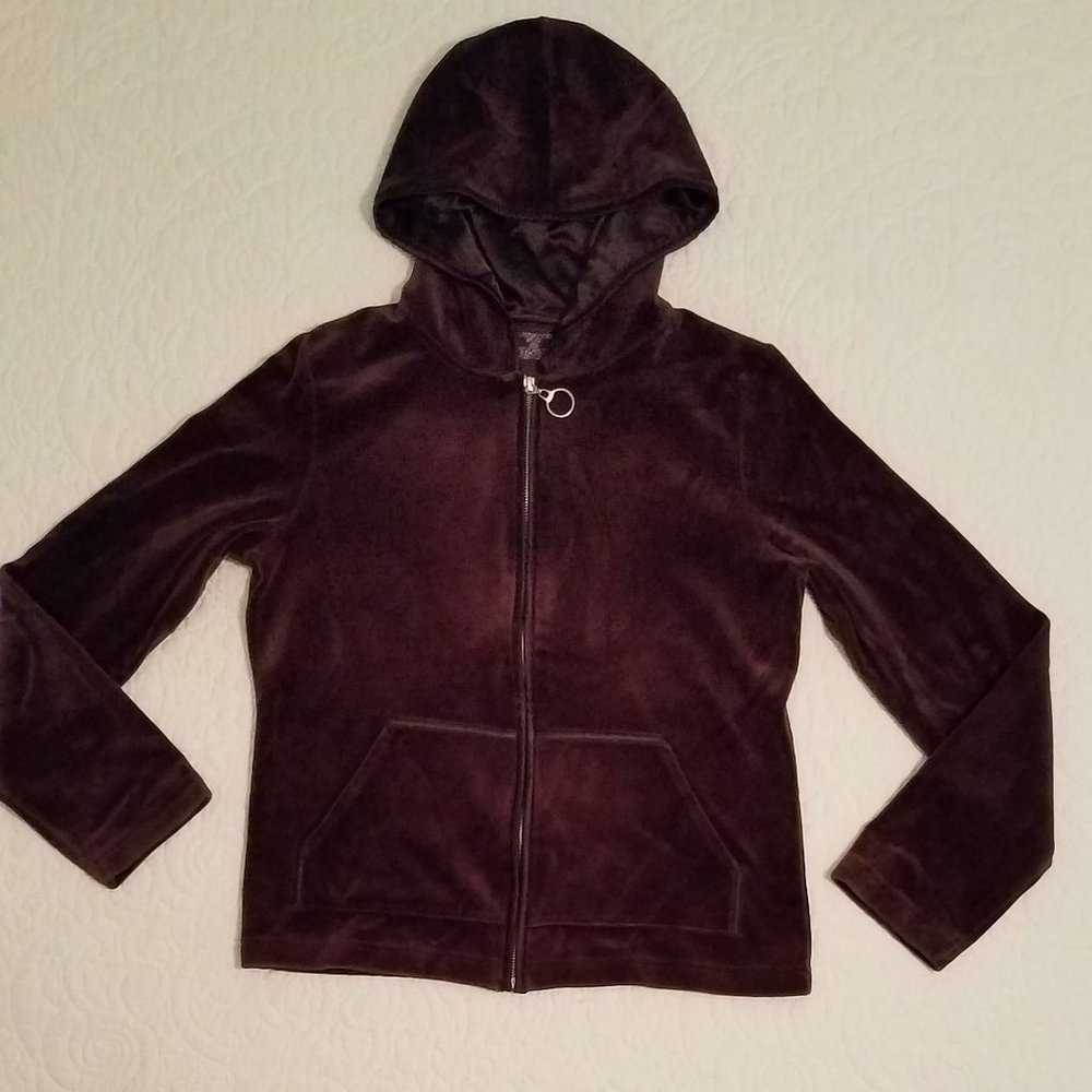 Brown Velour Hoodie